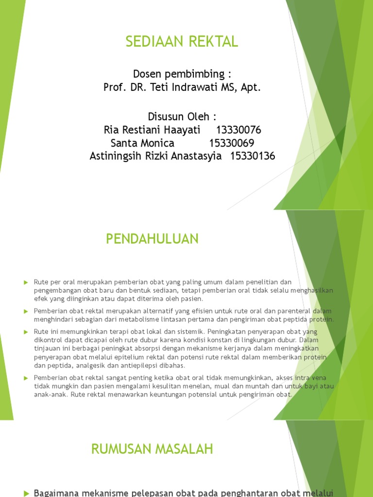 Pemberian Obat Melalui Rektum | PDF | Sains & Matematika