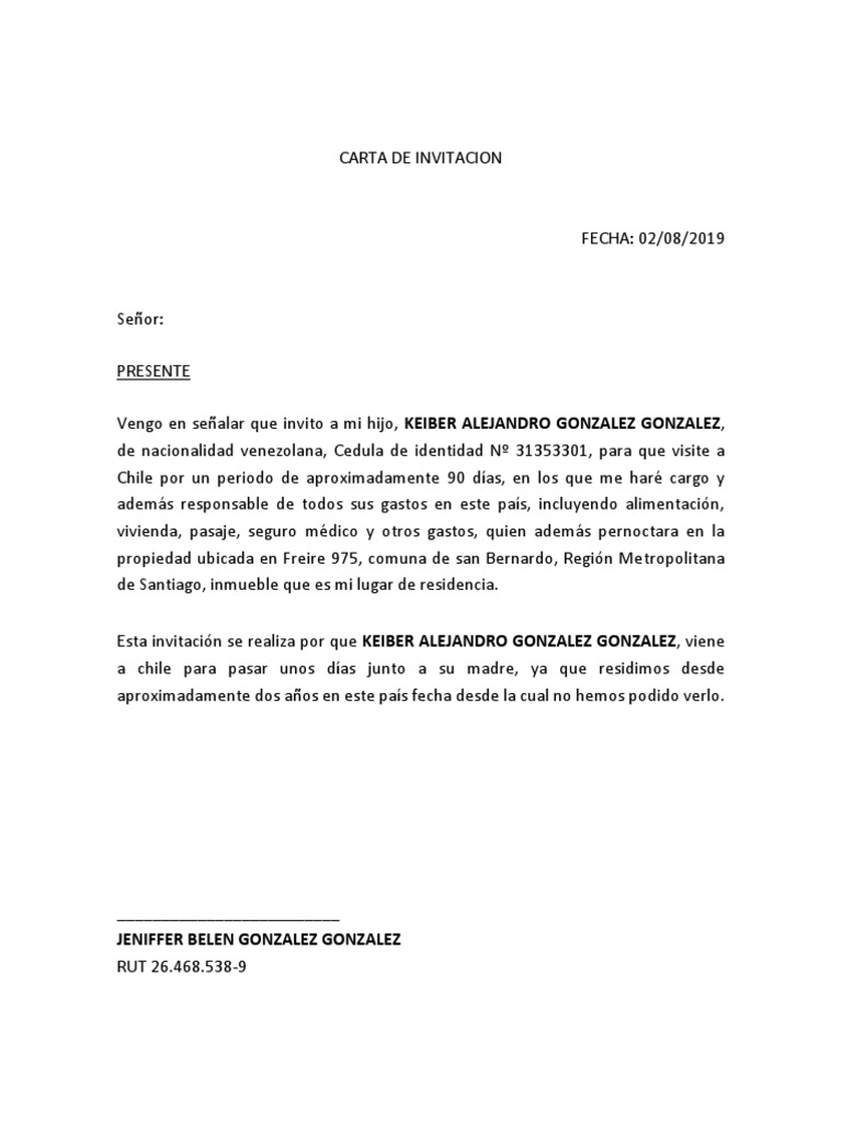 Carta de Invitacion Extranjeros 2