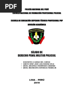 Silabo Codigo Penal Militar Policial