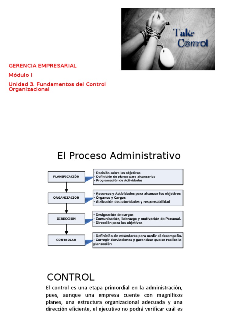 Fundamentos Del Control Organizacional | PDF | Medición | Sistema de ...