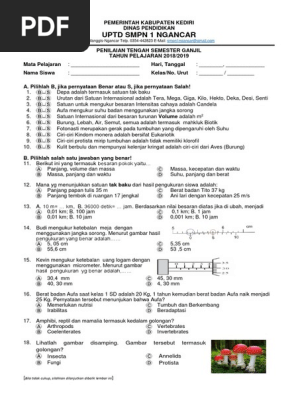 Soal Uts Bab 1 2 Kelas 7 Ngancar Docx