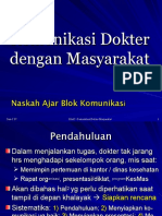 Kuliah 9-Komunikasi Dokter Dgn Masyarakat