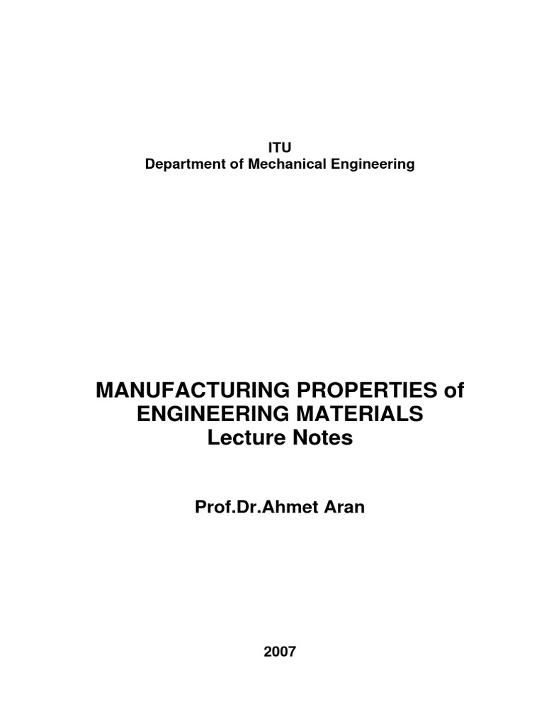 Engineering Materials - PDF 2 PDF | PDF | Casting (Metalworking ...
