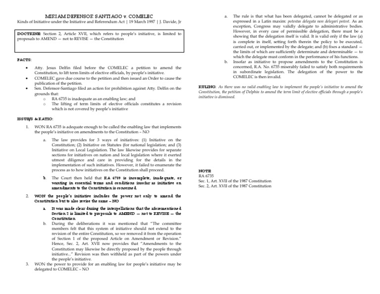 Santiago V. Comelec 270 Scra 106