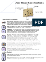 Hinge Specifications PDF
