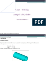 Analysis of Cylinder in Ansys