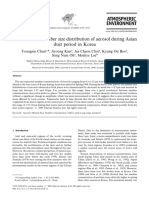 Characteristic Number Size Distribution of Aerosol During Asian Dust Period in Korea