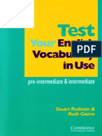 Est Your English Vocabulary in Use. Pre-Intermediate - Intermediate