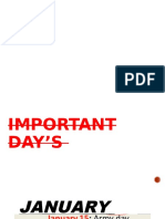 Important Days