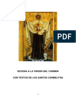 NOVENA A LA VIRGEN DEL CARMEN Por Los Carmelitas