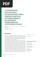 A Iconografia Dos Epitáfios Paleocristãos Como Possível Fonte de Estabelecimento de Critérios Cronológicos - Alguns Exemplos Práticos