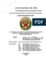 Policia Nacional Del Peru: Escincri/Dirincri-Pnp