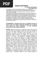 José Luiz Fiorin Entrevista Revista Letramagma