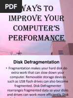 Ways To Improve Your Computer'S Performance