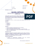 Ficha Tecnica - Alcool Cetilico