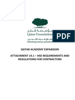 Qatar Foundation HSE Requirements