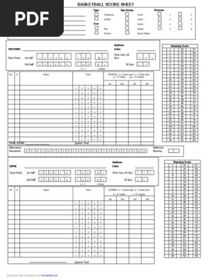 Blank Basketball Score Sheet485167120190723