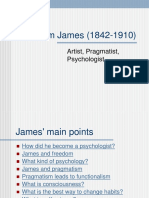 William James' Contributions to Psychology and Pragmatism