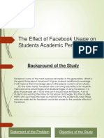 The Effect of Facebook Usage On Students Academic2