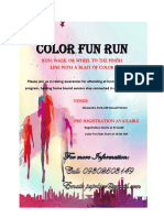 Color Fun Run: Run, Walk, or Wheel To The Finish Line With A Blast of Color