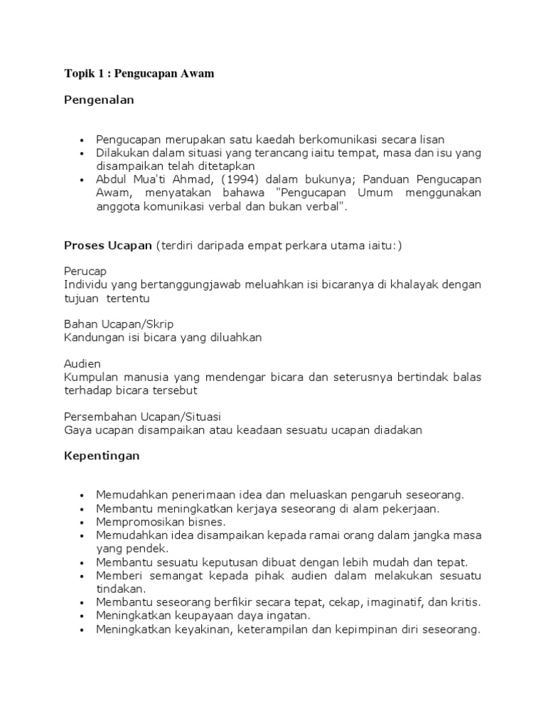 Pengucapan Awam  PDF