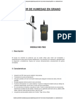 Medidor de Humedad Para Granos Digital Portatil Tipo Punzon Md7822 Graigar Manual Espanol