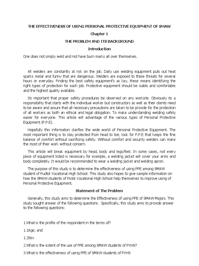 Smaw Groups PDF Personal Protective Equipment Safety