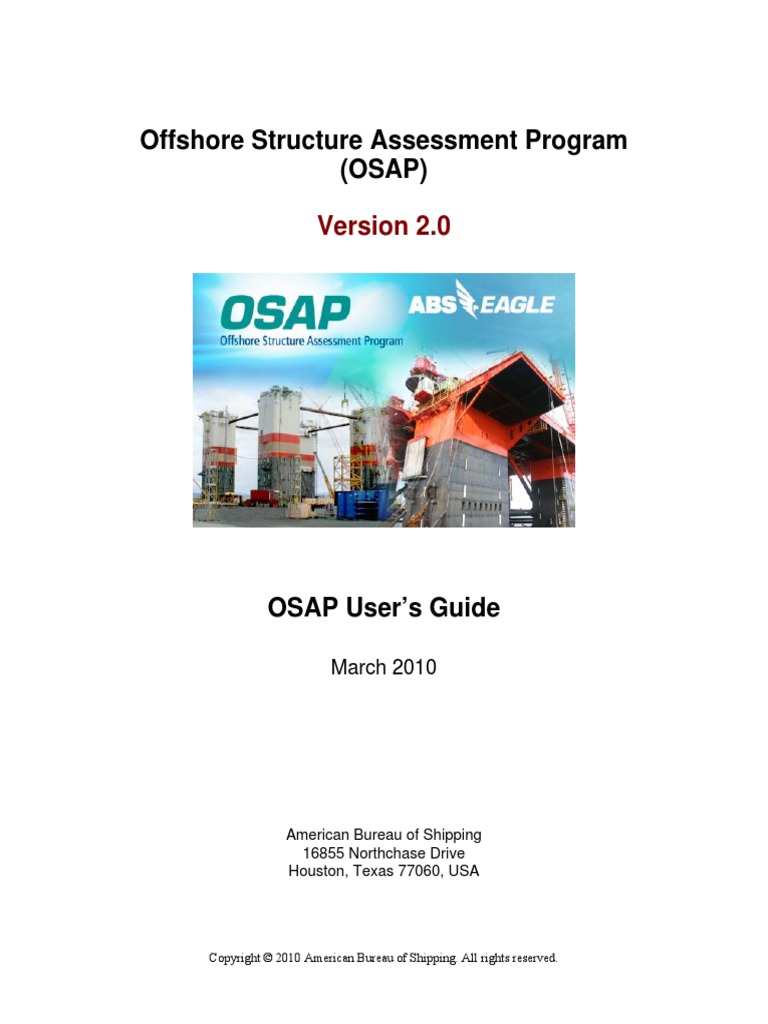 Offshore Structure Assessment Program (OSAP) : March 2010 | PDF | Menu ...