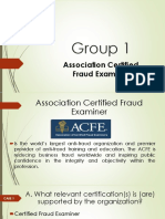 Group 1: Association Certified Fraud Examiner