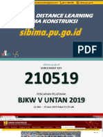 TUTORIAL DISTANCE LEARNING SIBIMA KONSTRUKSI
