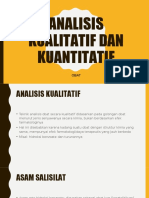 Analisis Kualitatif Dan Kuantitatif