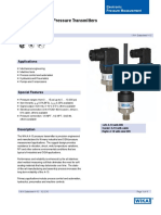 General Purpose Pressure Transmitters Type A-10: Applications