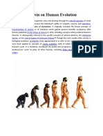 Charles Darwin On Human Evolution