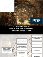 SEJARAH] KONSEP BERPIKIR DIAKRONIK DAN SINKRONIK DALAM ILMU SEJARAH