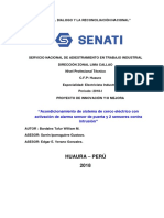 “Acondicionamiento de sistema de cerco eléctrico con activación de alarma sensor de puerta y 2 sensores contra intrusión”  