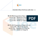 Live Classes Schedule (New) PDF