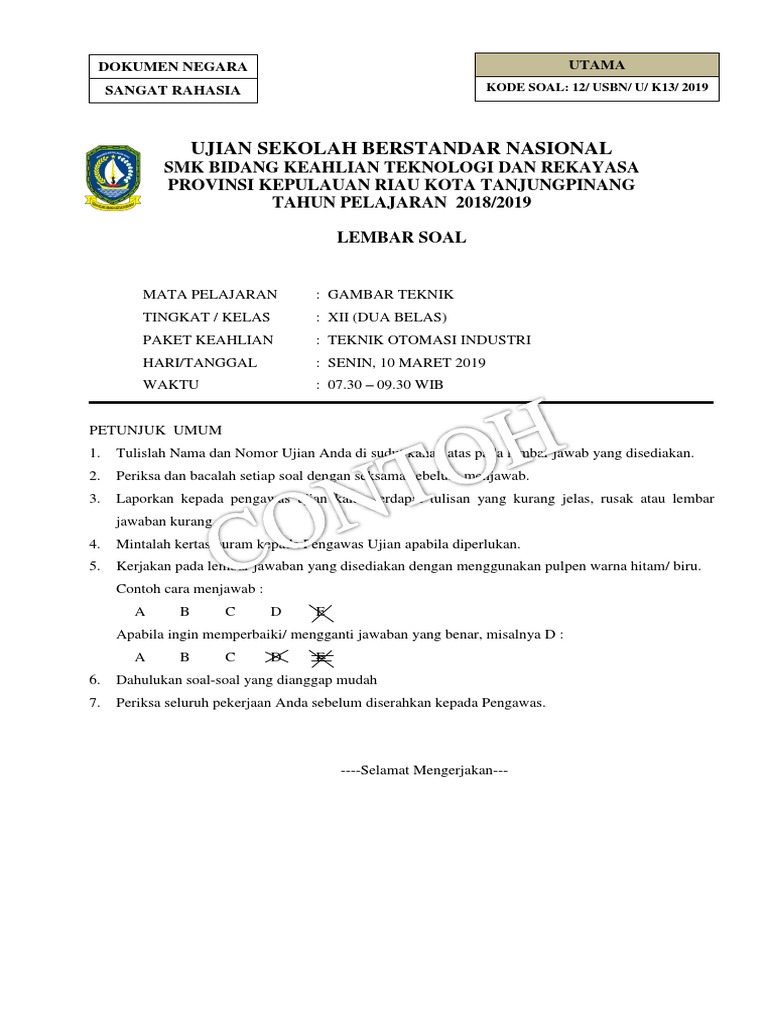 Contoh Kop Usbn Docx