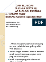 Isolasi Dan Elusidasi Senyawa Kimia Serta Uji Aktivitas