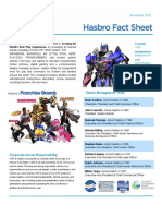 Hasbro Company Overview and CSR Fact Sheet