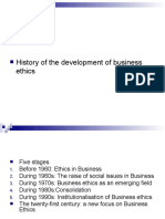 History of The Development of Business Ethics