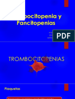 Trombocitopenia y Pancitopenia