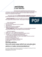 Asking For and Giving Suggestion PDF