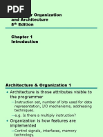 Computer Organization and Architecture 8 Edition