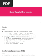 Object Oriented Programming