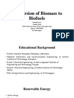Conversion of Biomass To Biofuels