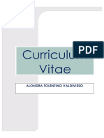 Curriculum Vitae Alondra Tolentino Valdivieso