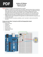 Arduino: DC Motors Diagrams & Code