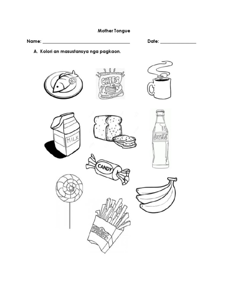 Mother Tongue Grade 1 WORKSHEETS PDF
