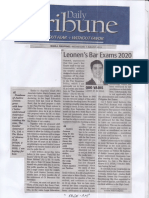 Daily Tribune, Aug. 7, 2019, Leonen's Bar Exams 2020 PDF