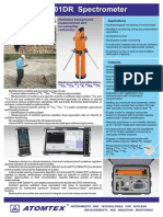 AT6101DR Spectrometer: Radiation Background Measurement and No-Sampling Radiometry